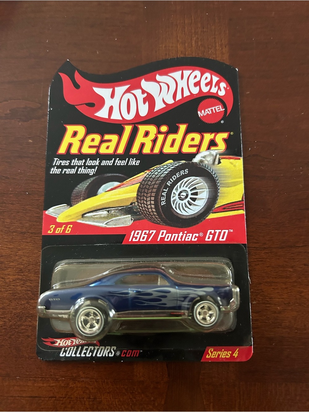 Hot Wheels Redline Club Series 4 Real Riders 3 of 6 1967 Pontiac GTO 3084/11000